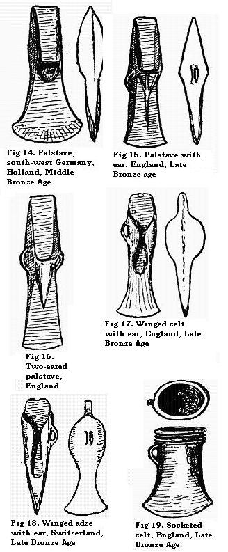 Palstaves, Germany, England; Celts, England, Switzerland