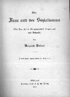 La femme et le socialisme