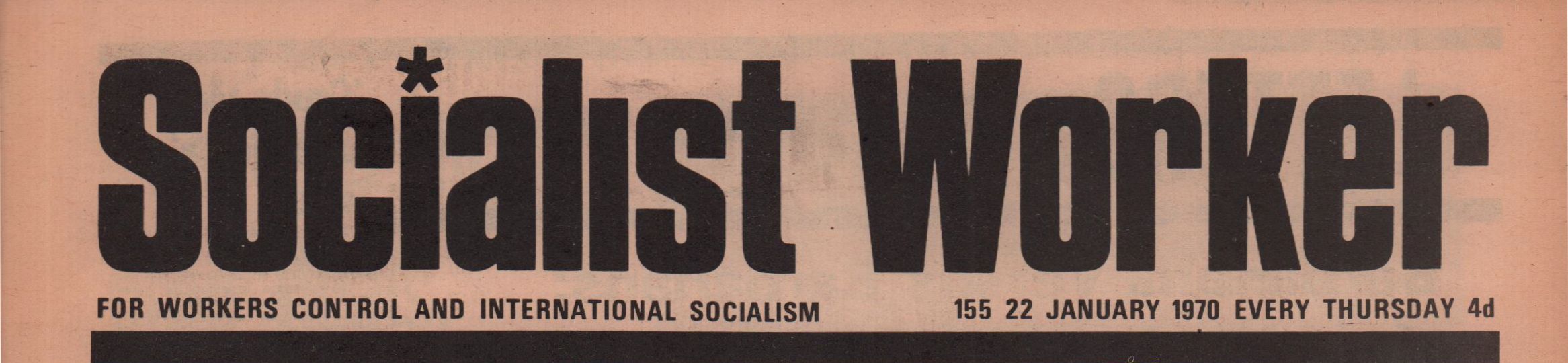 Socialiast Worker Masthead