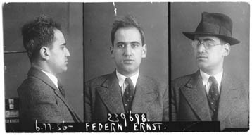 Ernst Federn politiefoto