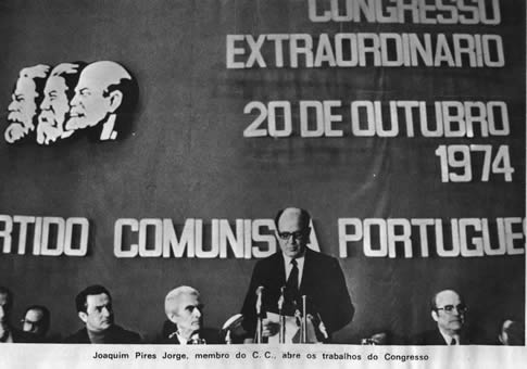 Joaquim Pires Jorge, membro do CC abre os trabalhos do Congresso